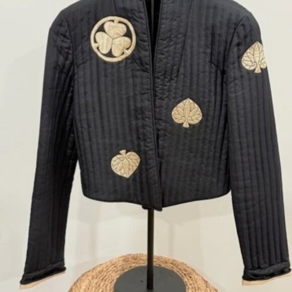 vintage Women's bolero jacket by Dinallo spade, heart, Three leaf clover Size S - Picture 2 of 7